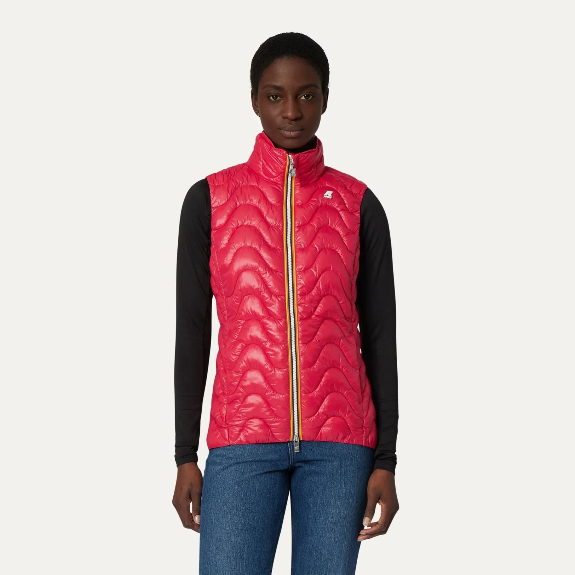 K-WAY Viole Quilted Warm - Jackets - Short - Woman - Red Berry Store