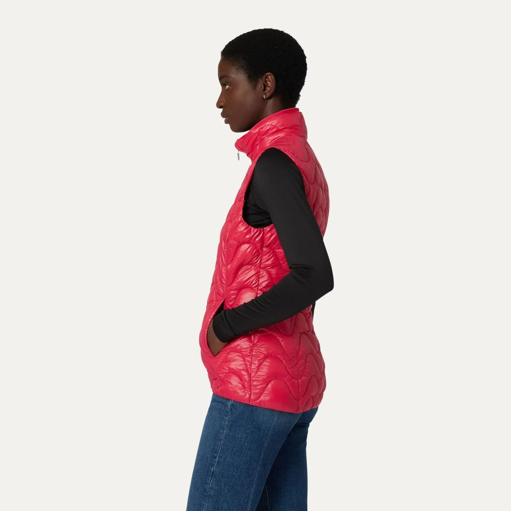 K-WAY Viole Quilted Warm - Jackets - Short - Woman - Red Berry Store