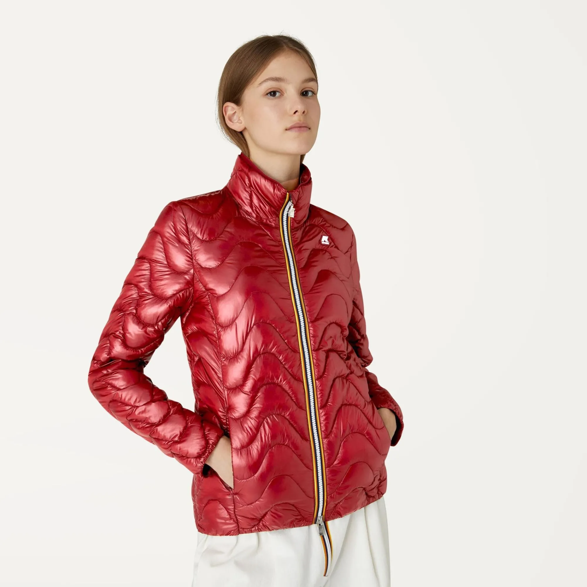 K-WAY Violette Quilted Warm - Jackets - Short - Woman - Red Dk Tomato Best