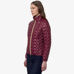 K-WAY Violette Quilted Warm - Jackets - Short - Woman - Red Dk Outlet