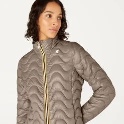 K-WAY Violette Quilted Warm - Jackets - Short - Woman - Beige Taupe Clearance