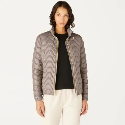 K-WAY Violette Quilted Warm - Jackets - Short - Woman - Beige Taupe Clearance