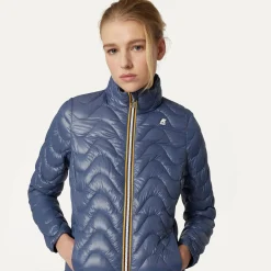 K-WAY Violette Quilted Warm - Jackets - Short - Woman - Blue Indigo Clearance