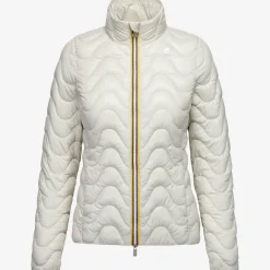 K-WAY Violette Quilted Warm - Jackets - Short - Woman - Beige Lt Cheap