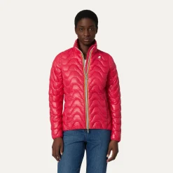 K-WAY Violette Quilted Warm - Jackets - Short - Woman - Red Berry Clearance